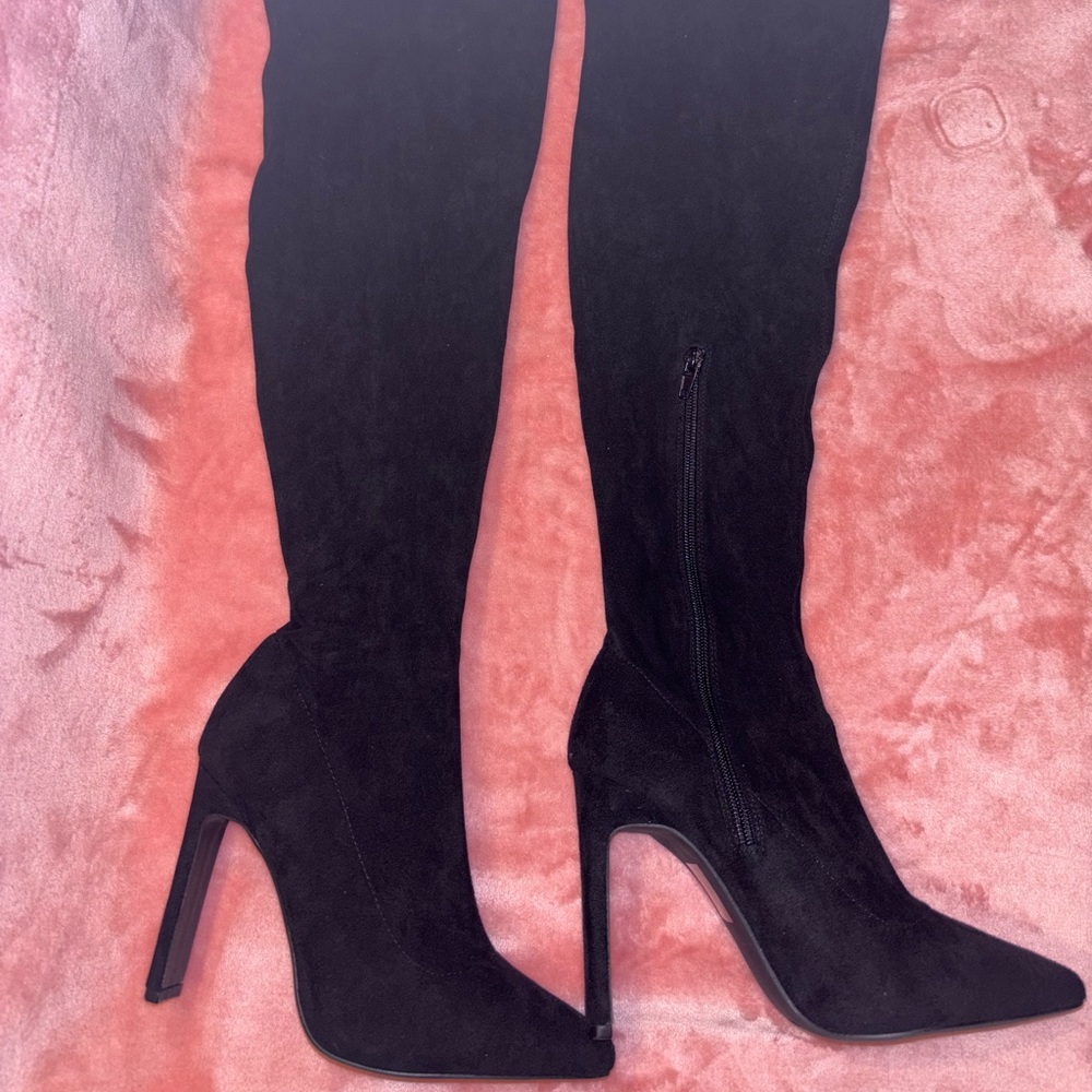 Fashion Nova Black Over the Knee Boots